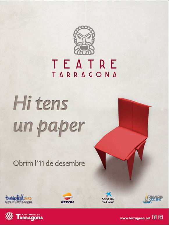 Cartell promocional de la Inauguració Teatre Tarragona