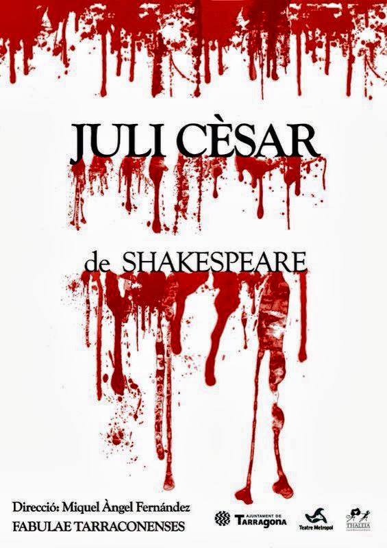 Cartell promocional de l'obra Juli Cèsar