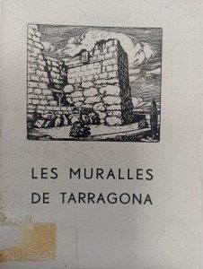 Portada de Muralles de Tarragona. Antoni Rovira i Virgili, 1933. BHMT