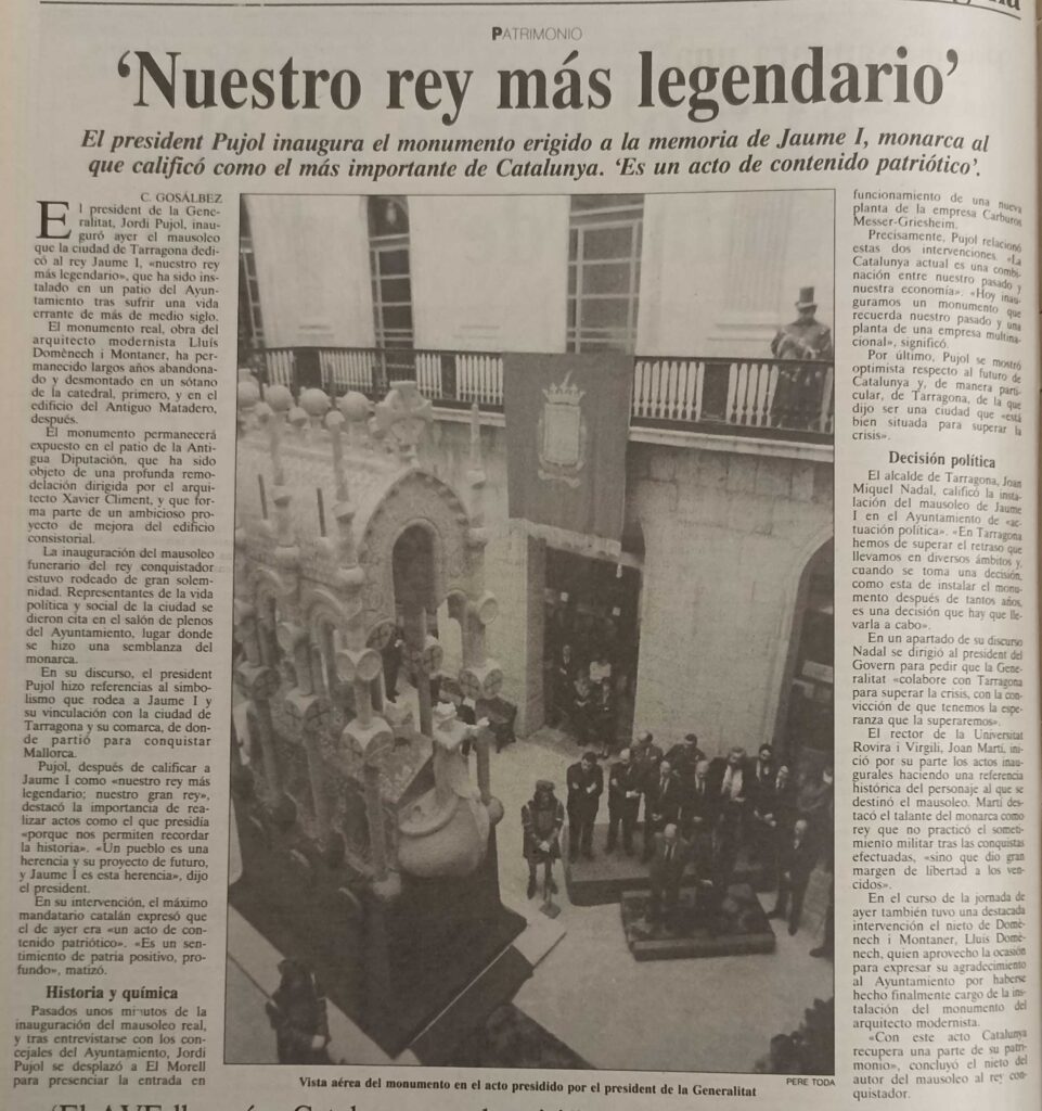 Notícia del 'Diari de Tarragona' del 20 de novembre de 1992