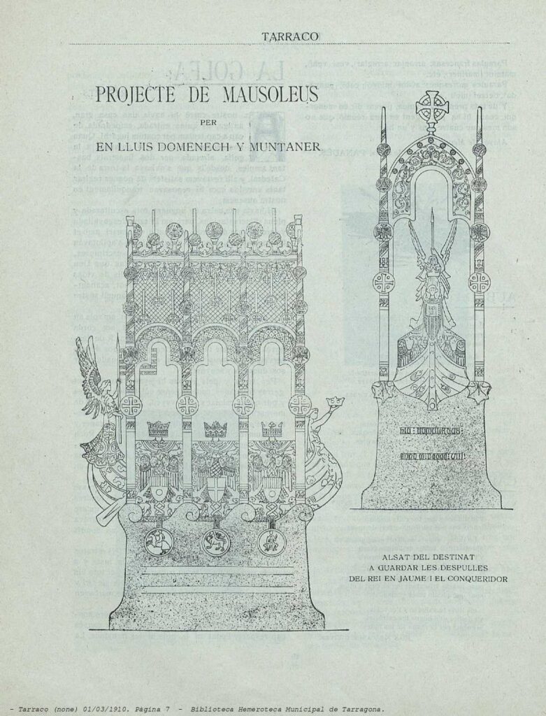 Alçat del projecte original de Lluís Domènech i Muntaner